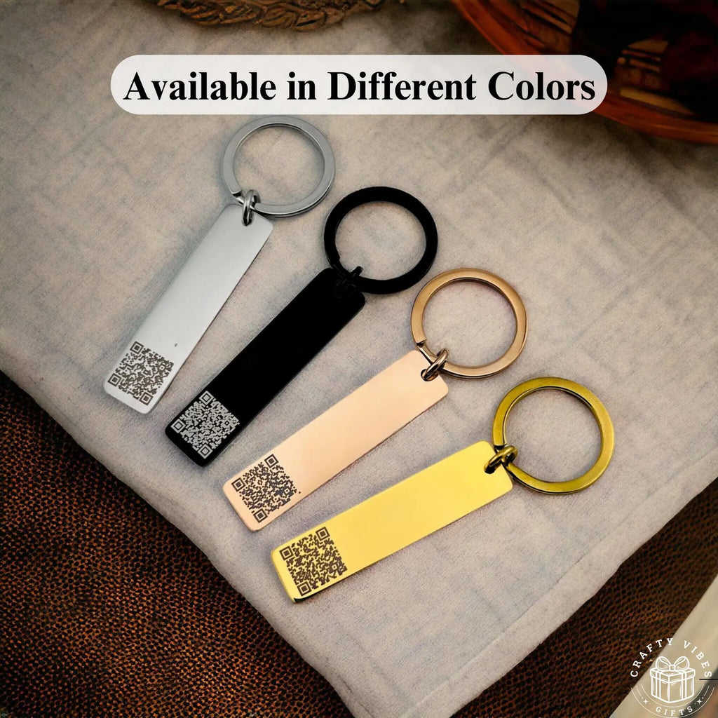 The Digital Connection: Personalized QR Code Bar Keychain