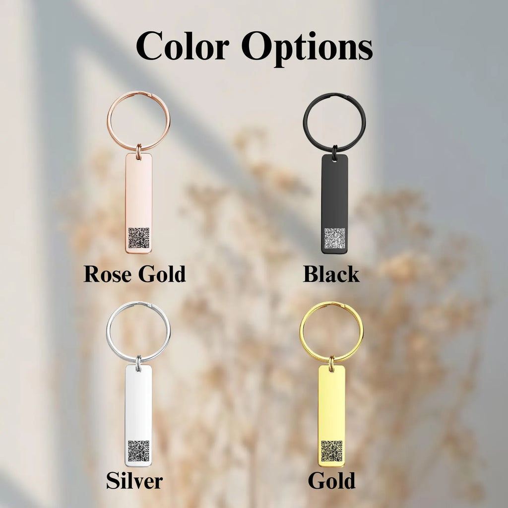 The Digital Connection: Personalized QR Code Bar Keychain