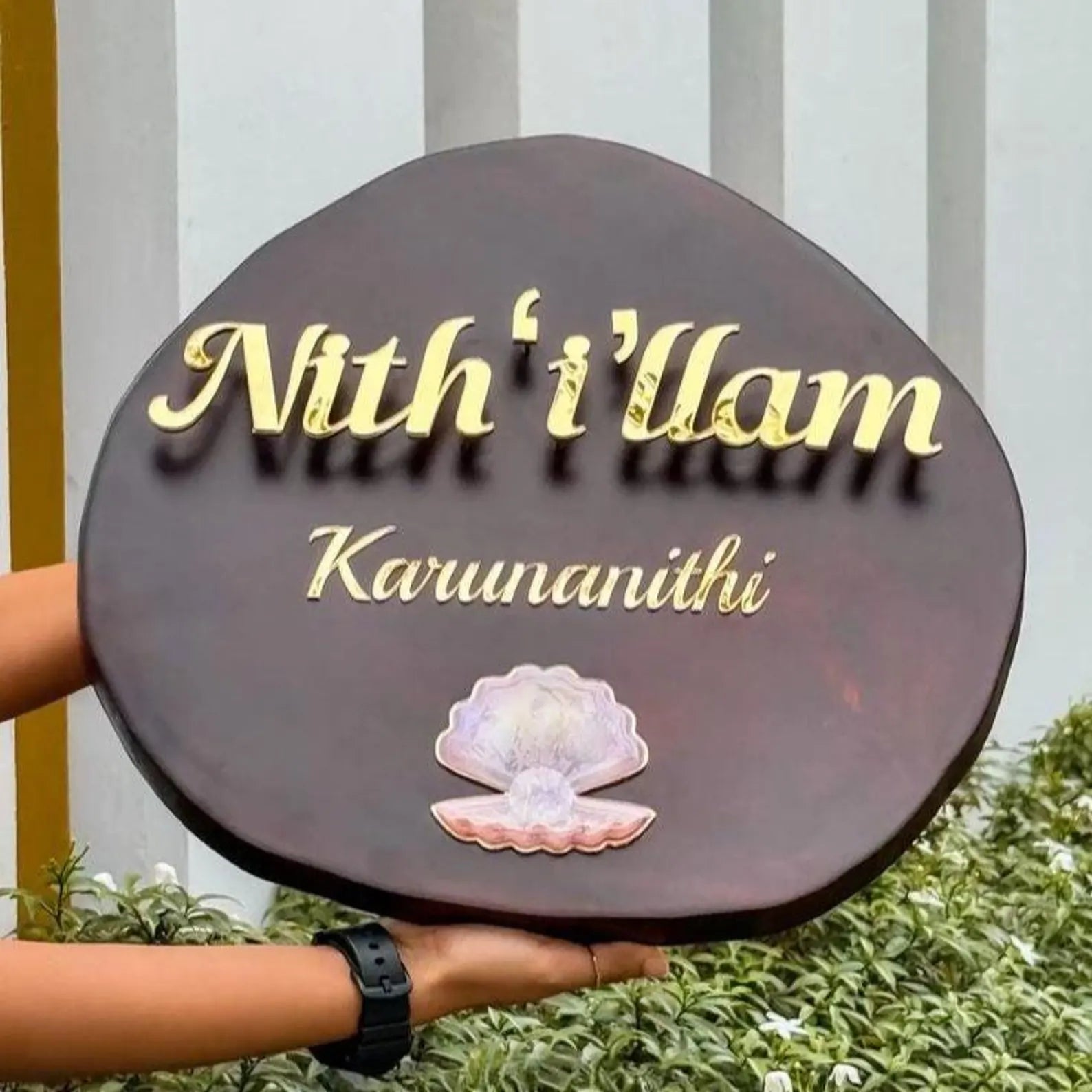 Premium Wooden Customized Signature Name Plate