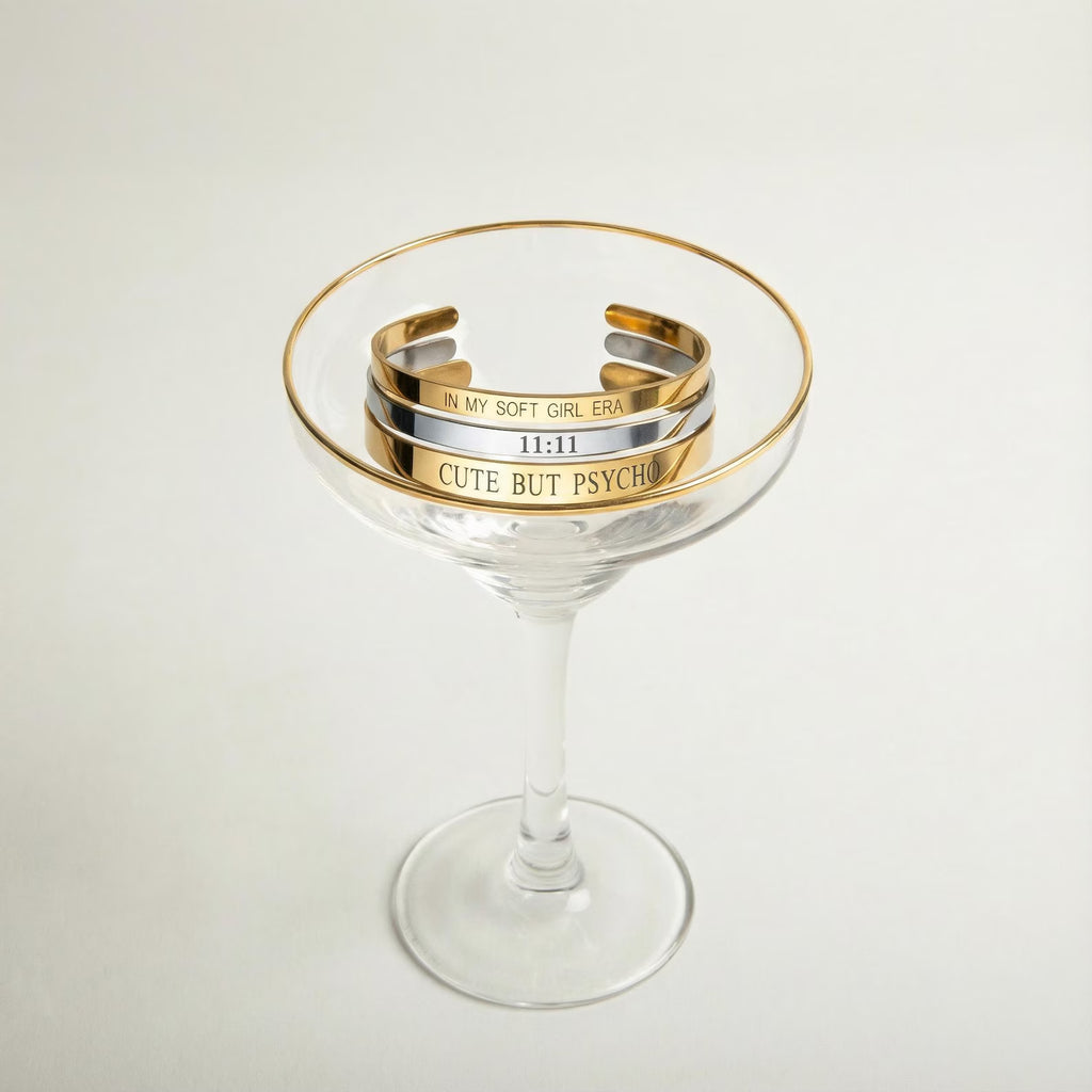The Signature Cuff: Personalized Minimalist Statement Bracelet