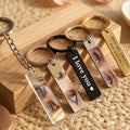 The Soulmate Glance: Personalized Photo Eye & Message Keychain