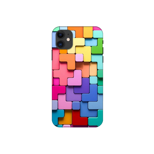 Sensy Gift Muliticolor Puzzle Printed Iphone 12 Back Cover