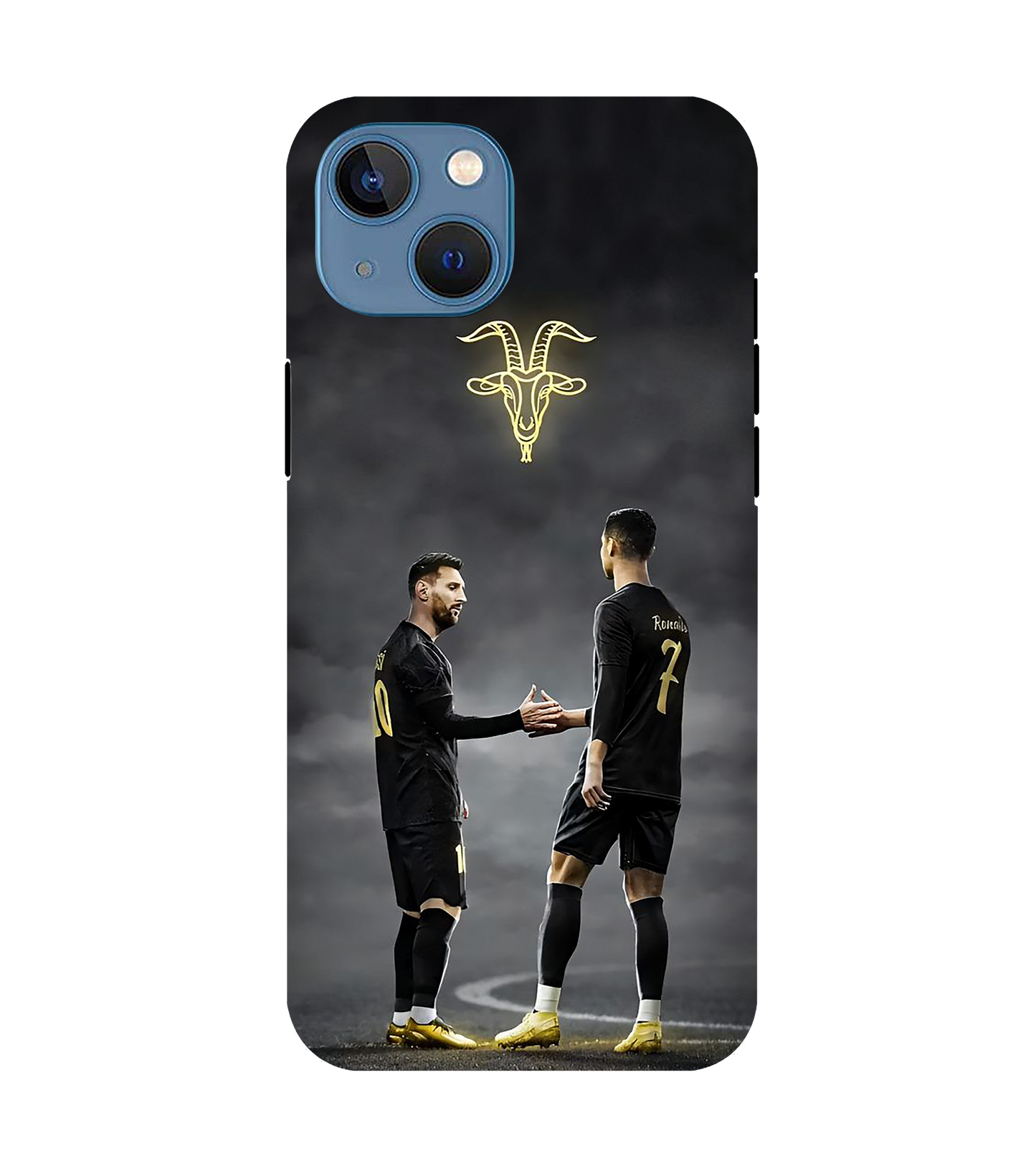 Sensy Gift Ronaldo & Messi Printed Iphone 13 Back Cover