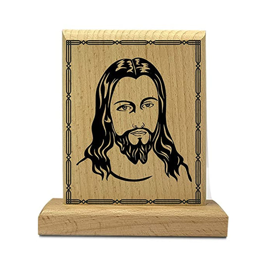 Sensy Gifts Decorative Wooden Jesus Stand Idol