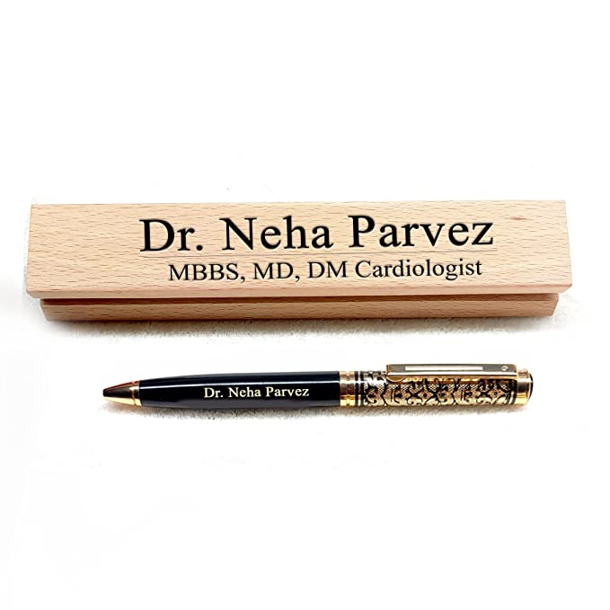Sensy Gifts Personalized Name Engraved Metal Ball Pen Gift Set For Gifting with Box, Special Occasion,Teachers Day Birthday | Name Printed On Body (Pack of 1)